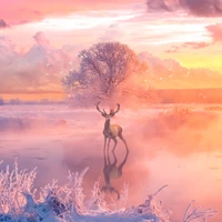 nature, wildlife, atmosphere, deer, fawn wallpaper