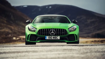 Mercedes-AMG GT em Verde Vibrante: Uma Fusão de Luxo e Desempenho