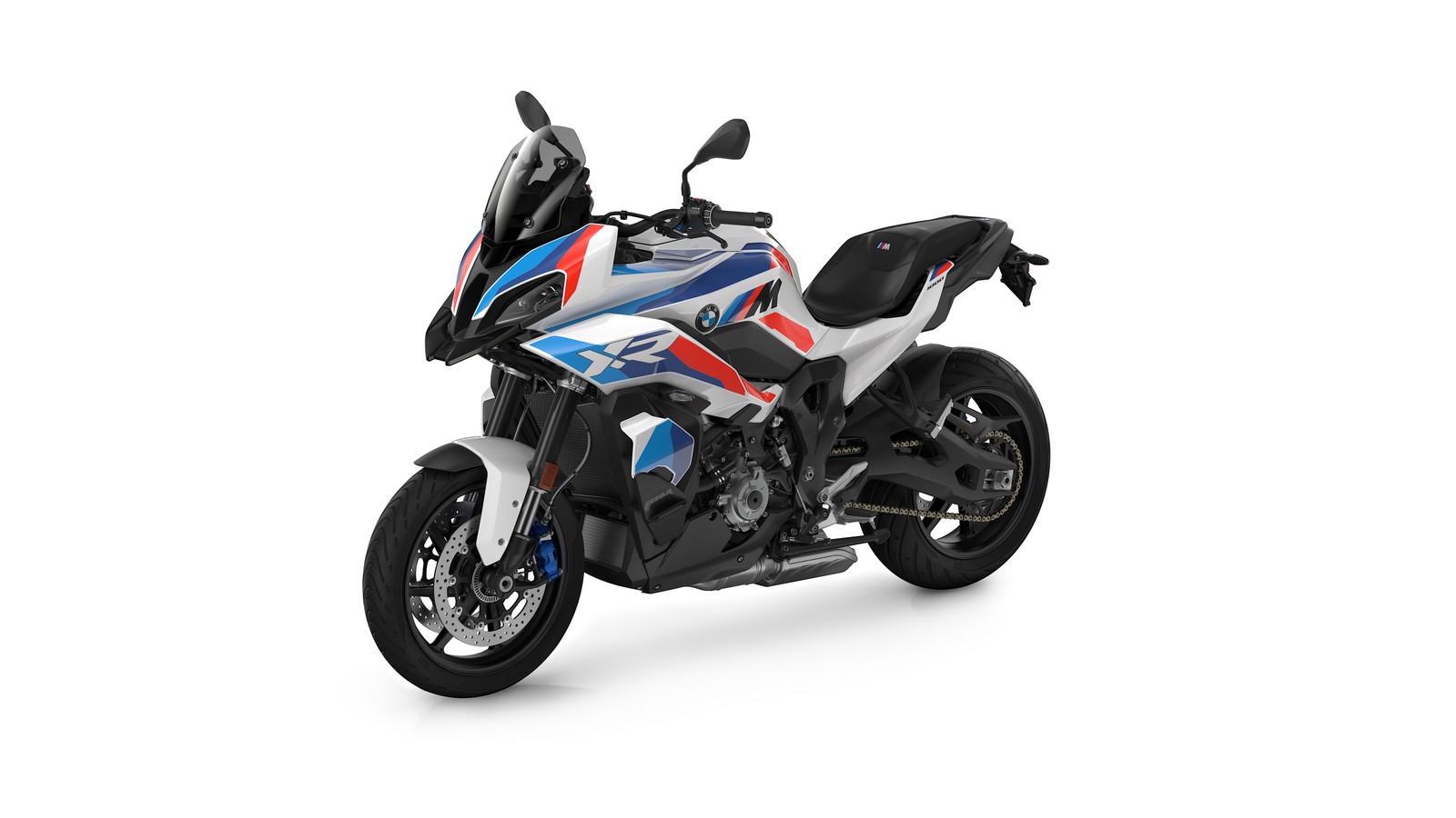 Скачать обои bmw m 1000 xr, 2024, м пакет, 5k, белый фон