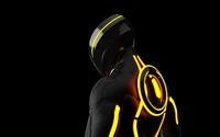 Tron Ascension: Futuristic Hero in Neon Glow