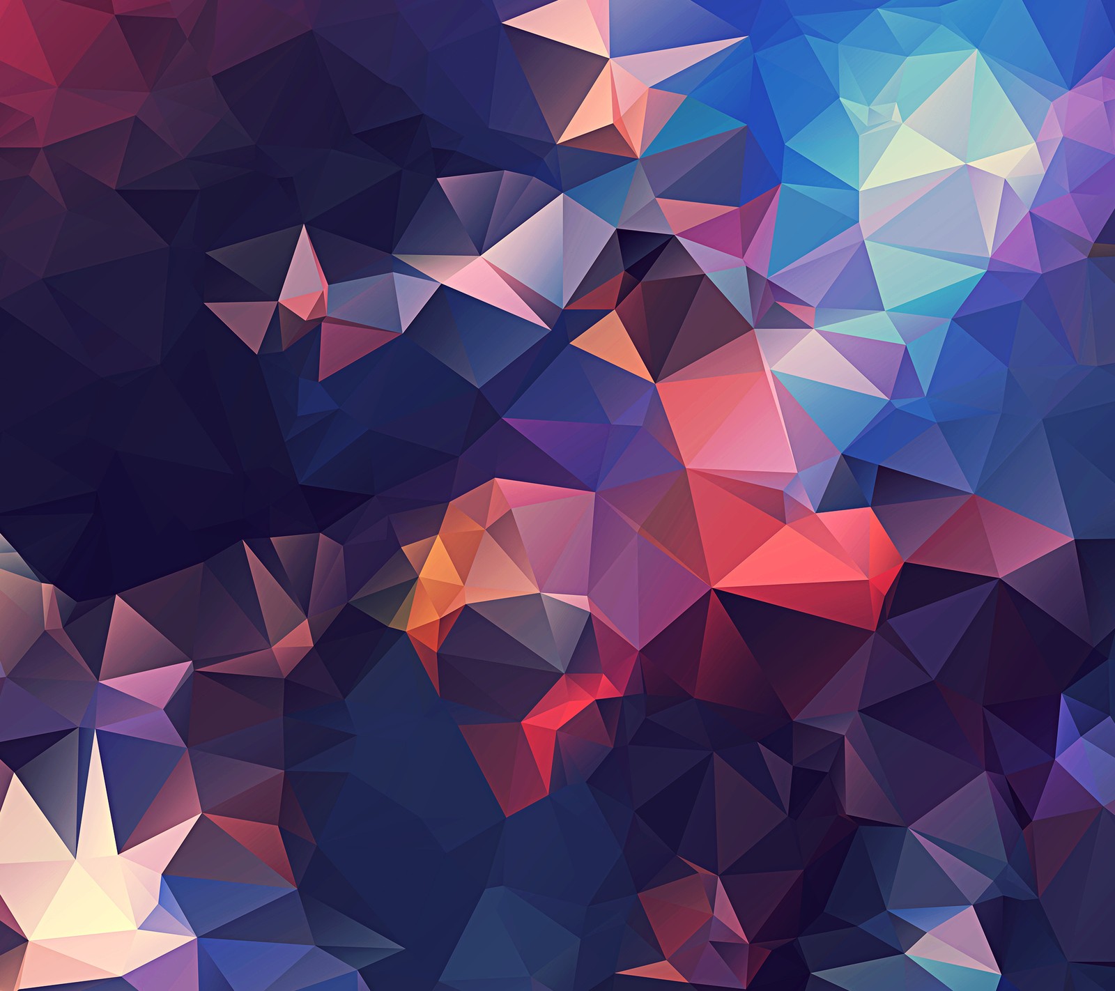 A close up of a colorful abstract background with triangles (abstract, cool, low poly)