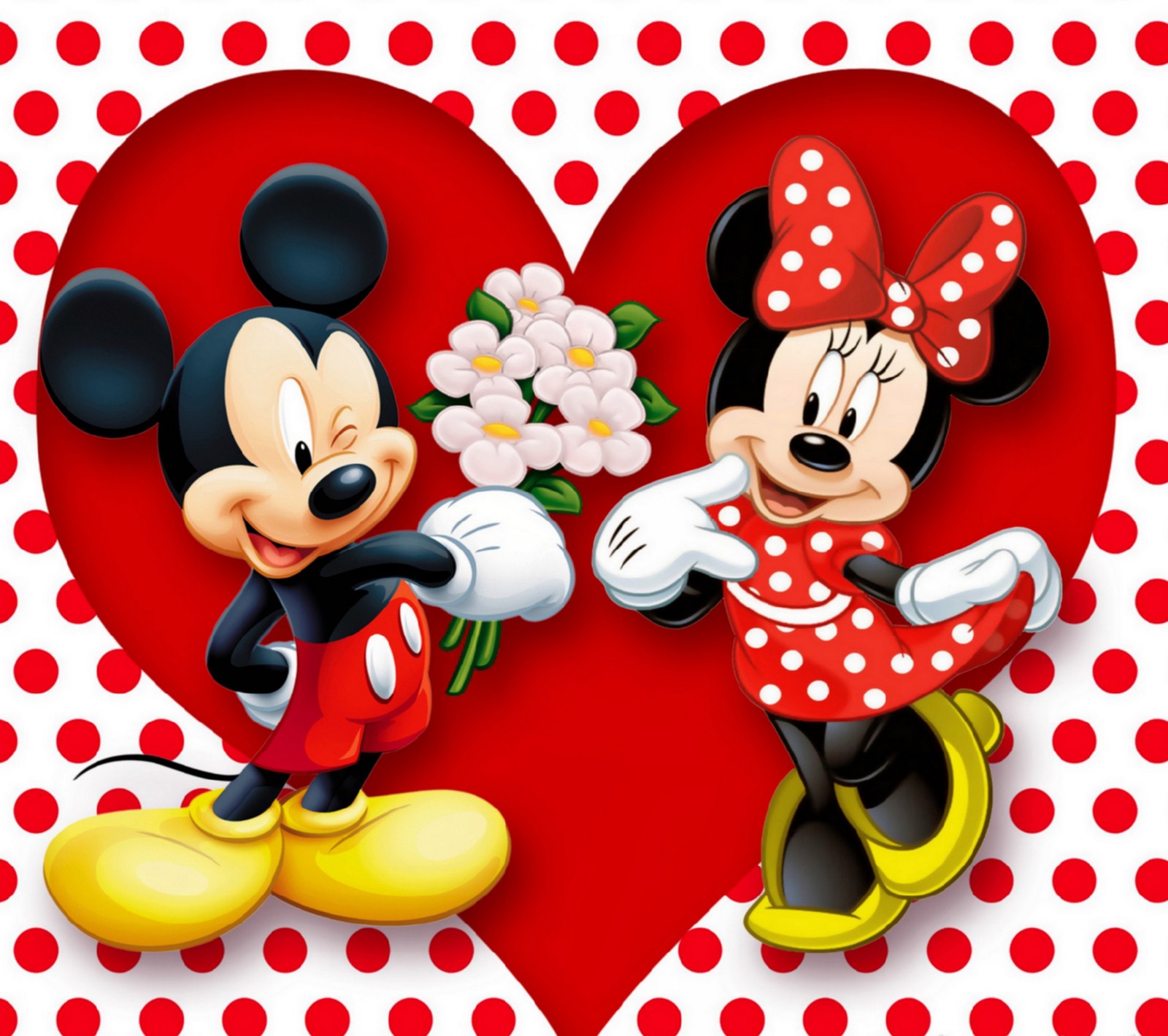 Mickey und minnie maus tapeten (für dich, herz, liebe, mickey mouse, minnie maus)