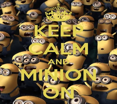 tranquilo, mantener, mantener la calma, minion