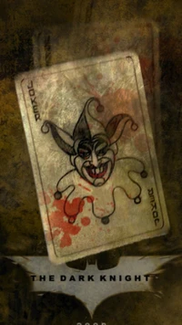 Carta de Joker con Manchas de Sangre - Tema de El Caballero Oscuro