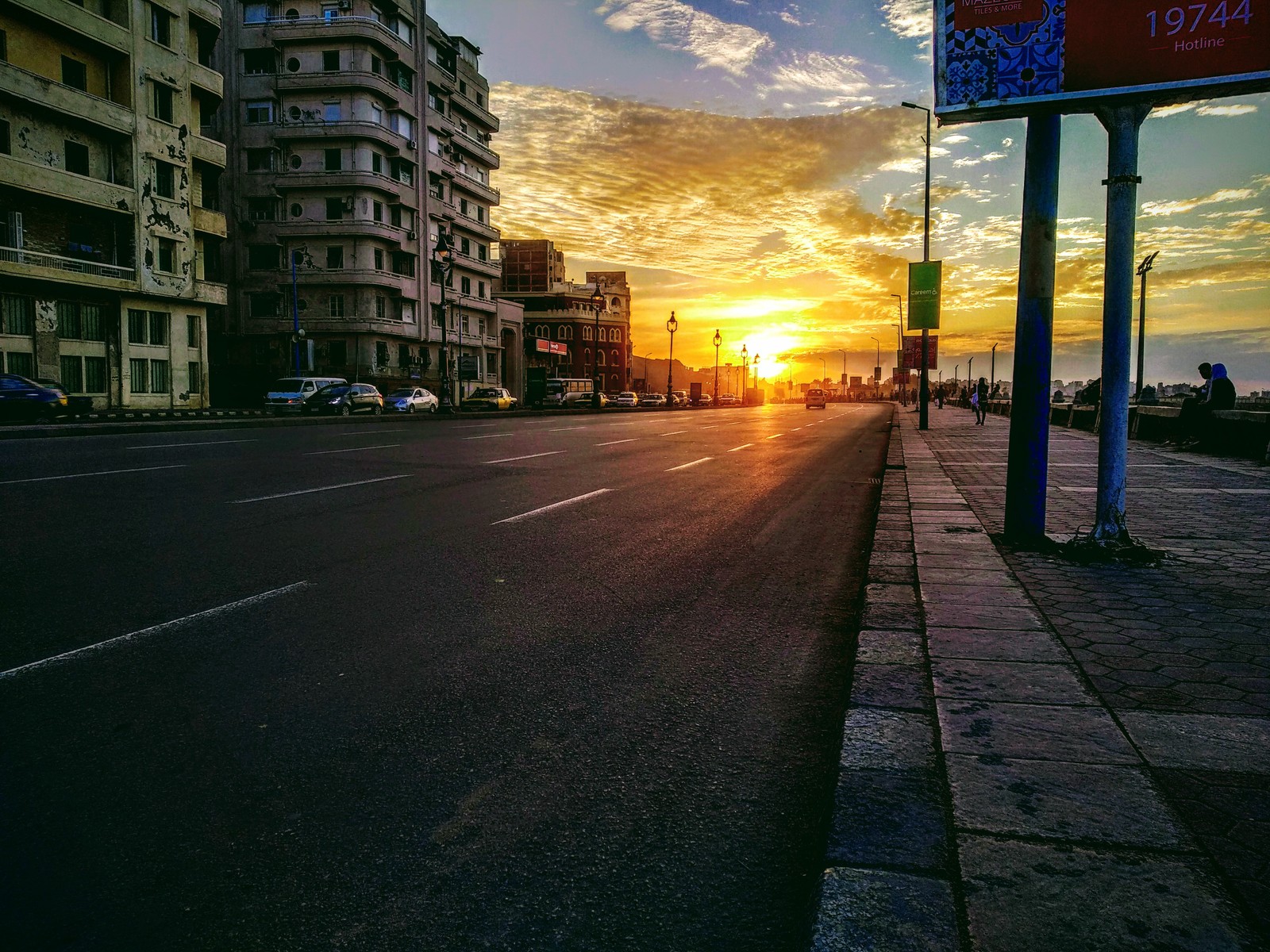 Lade straße, kerne, sonnenschein, sonne, meer Hintergrund herunter