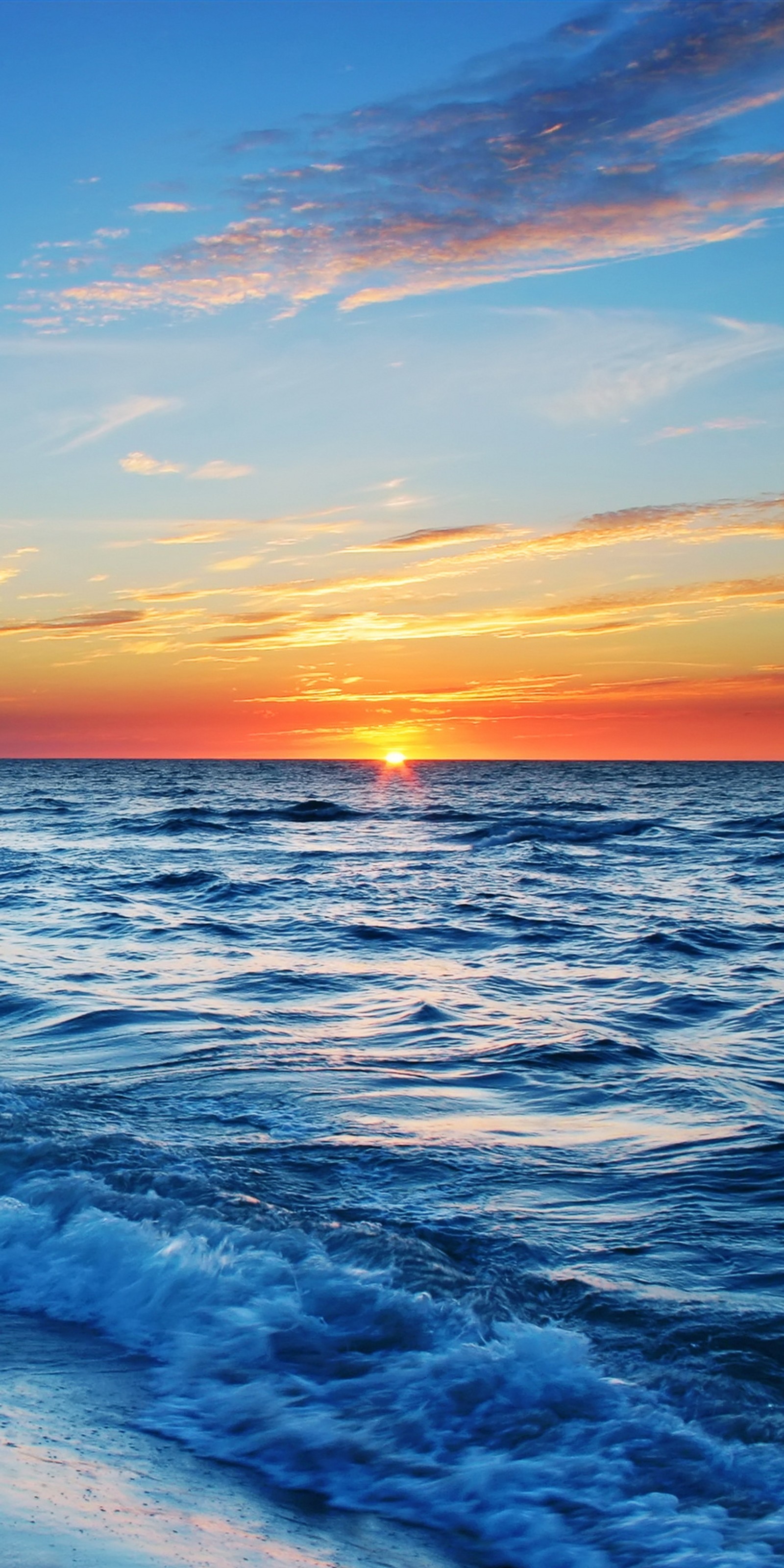 clouds, horizon, nature, ocean, sea wallpaper