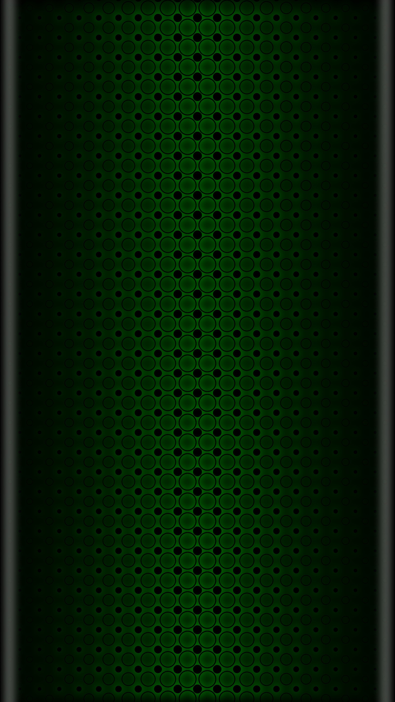 A close up of a green and black background with dots (black, green)