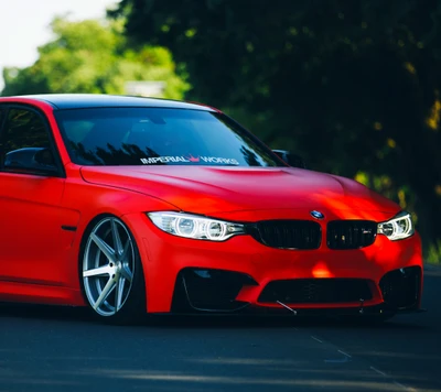 bmw, coche, f80, m3, rojo