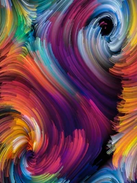 Vibrant Swirls of Color: A Cosmic Illusion