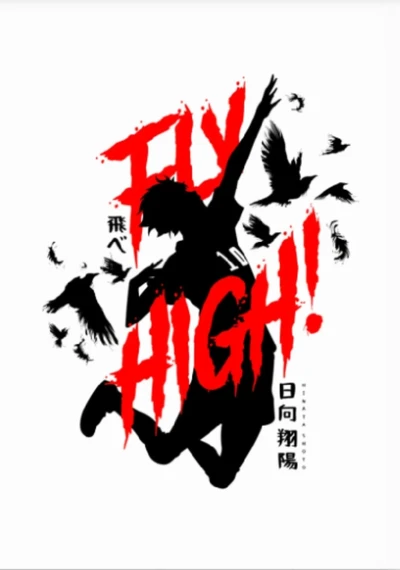 Fly High! Hinata Shoyo Soaring with Crows