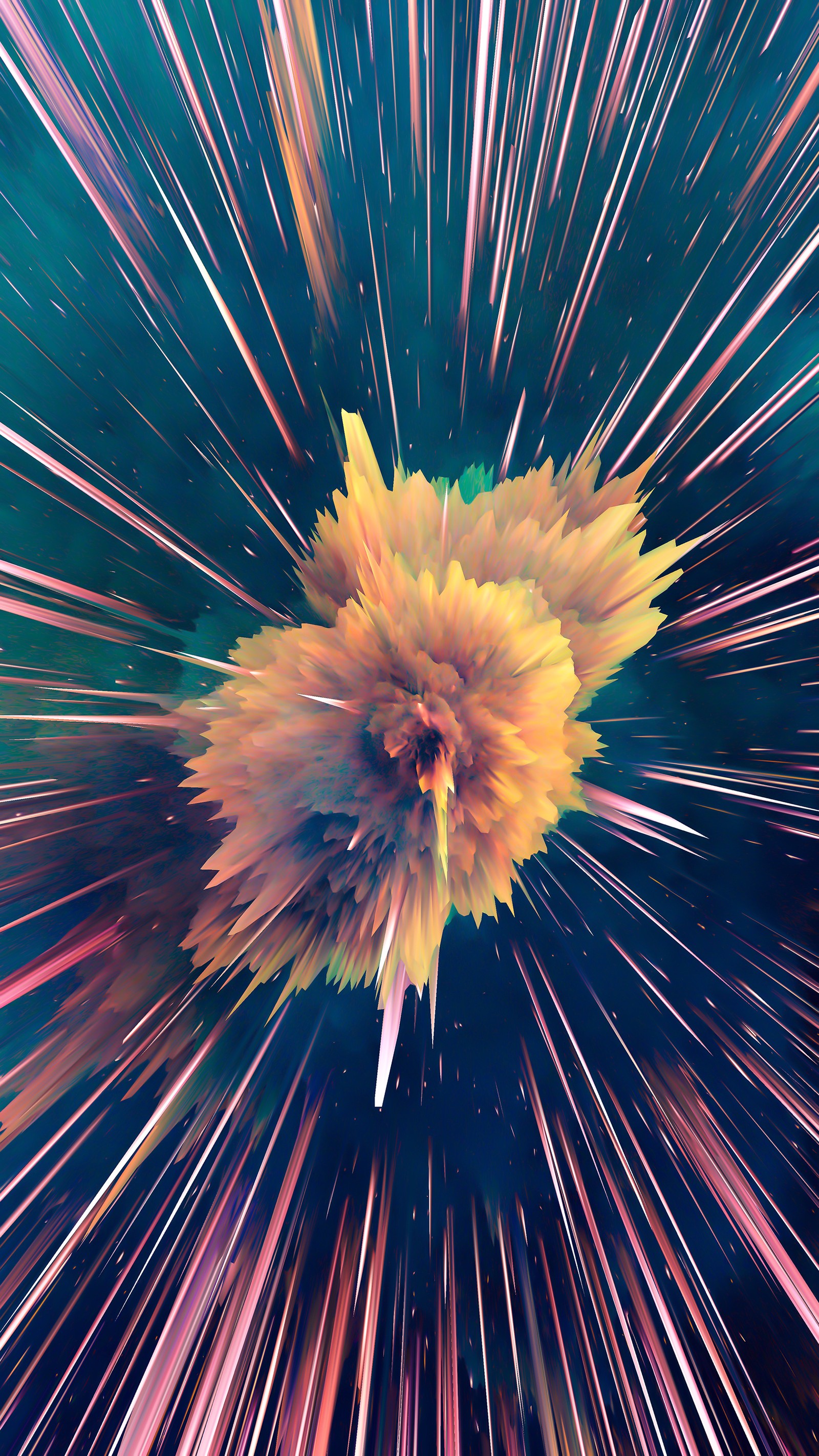 A close up of a yellow flower with a star burst in the background (android, design, galaxy, iphone, iphone 11)