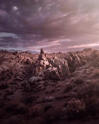 rocks, alabama hills, california, usa, sunrise wallpaper