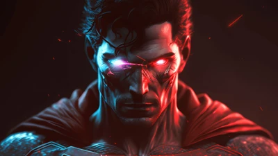 Futuristic Superman: A Digital Art Interpretation