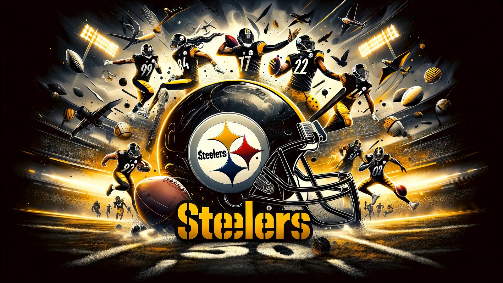 Un casco de fútbol americano con el logo de los pittsburgh steelers (pittsburgh steelers, equipo de la nfl, super bowl, fútbol, equipo de fútbol)