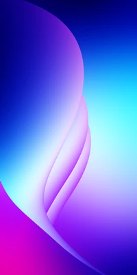 Electric Blue and Magenta Abstract Gradient Waves