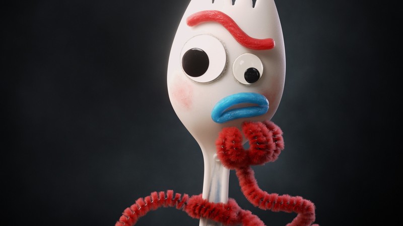 Вилка с красной нитью (форки, forky, история игрушек 4, toy story 4, фильм)