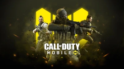 Dynamic Trio in Action: Call of Duty Mobile 4K Wallpaper