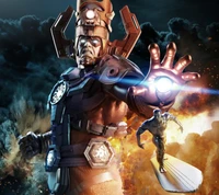 комиксы, галактис, galactus, marvel, серебряный серфер