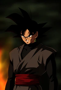 Schwarzer Goku in HD - Dragon Ball Super Anime Charakter