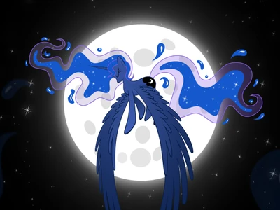 alicorn, light, luna, mlp, moon