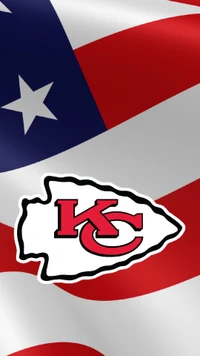 american flag, chiefs, flag, football, kansas city