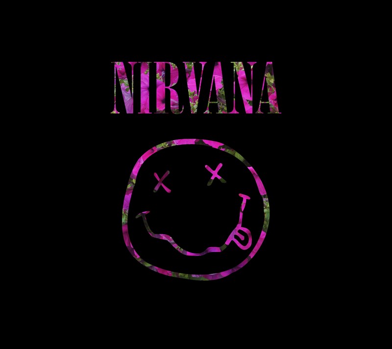 Близкий план смайлика на черном фоне (1990 е, гранж, grunge, курт кобейн, kurt cobain)