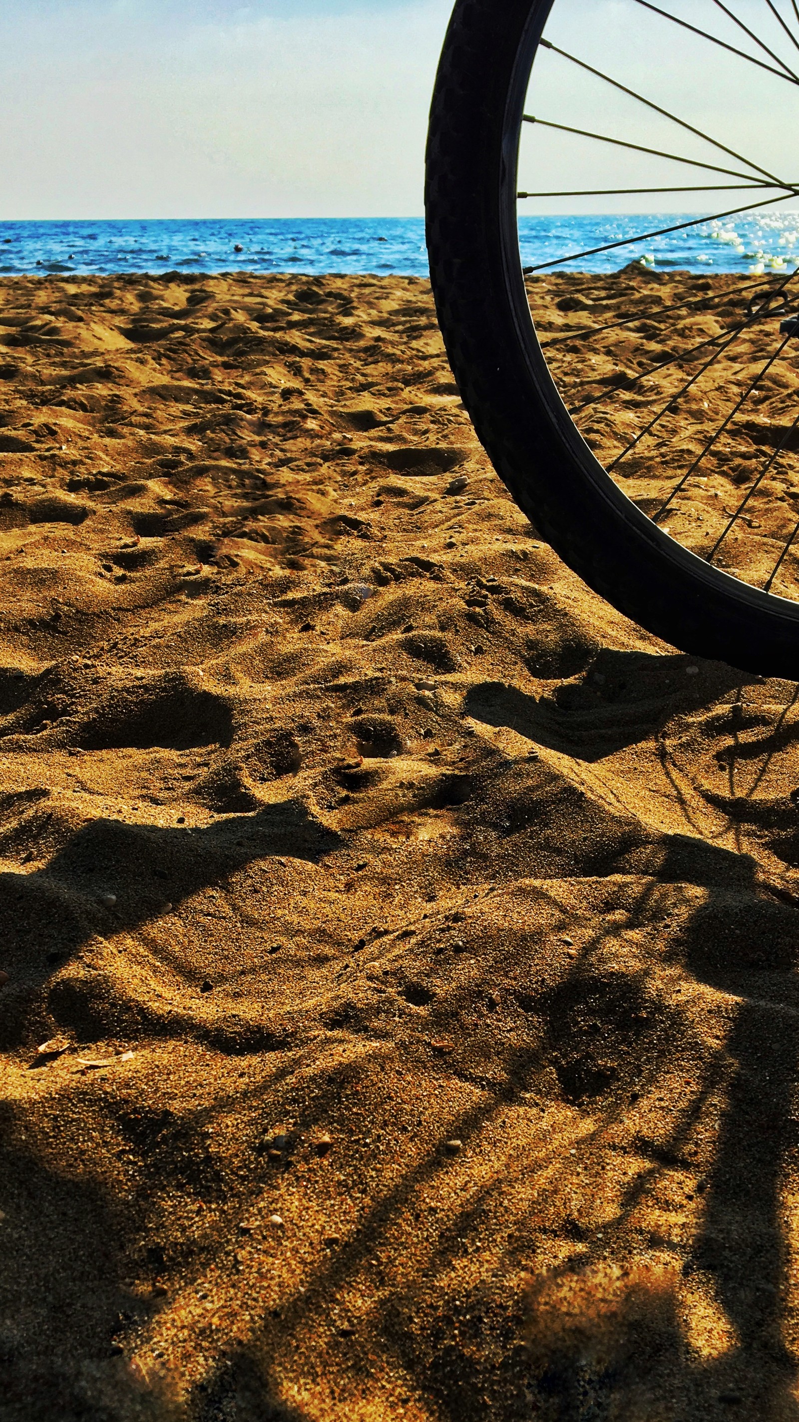 Baixar papel de parede praia, bicicleta, mersin, peru