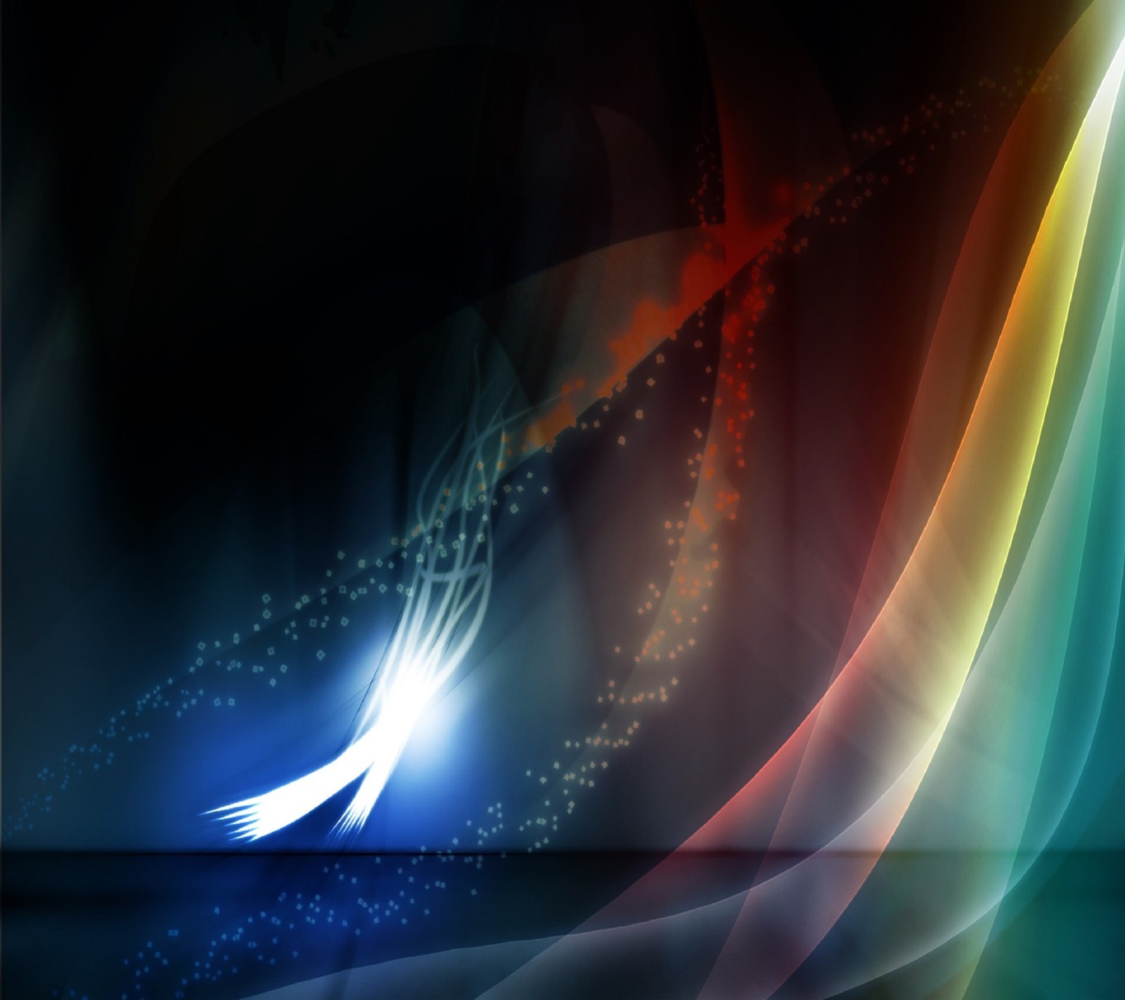 Abstract background with a bright rainbow and a white bird (hd, huawei, live, love, lumia)