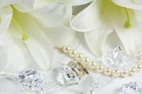 mariage, perle, accessoire de mode, bijoux, gemme