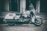 Classic Cruiser Motorcycle with Chrome Accents