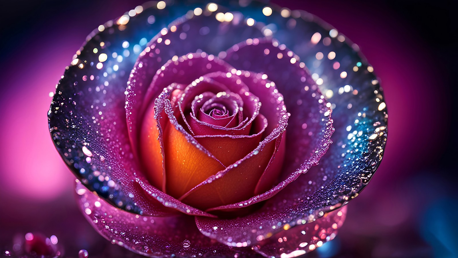 rose, flowers, flower, crystalize, digital art Download Wallpaper