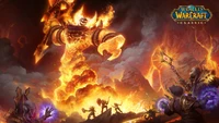 Encontro épico de raid em World of Warcraft Classic: Confrontando o Titã Flamejante