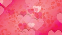 Whimsical Pink Hearts: A Celebration of Love