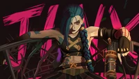 Jinx aus Arcane: Eine kühne Darstellung von Chaos und Rebellion