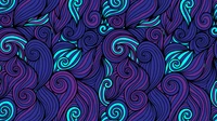 Vibrant Swirls: A Symmetrical Dance of Electric Blue and Magenta