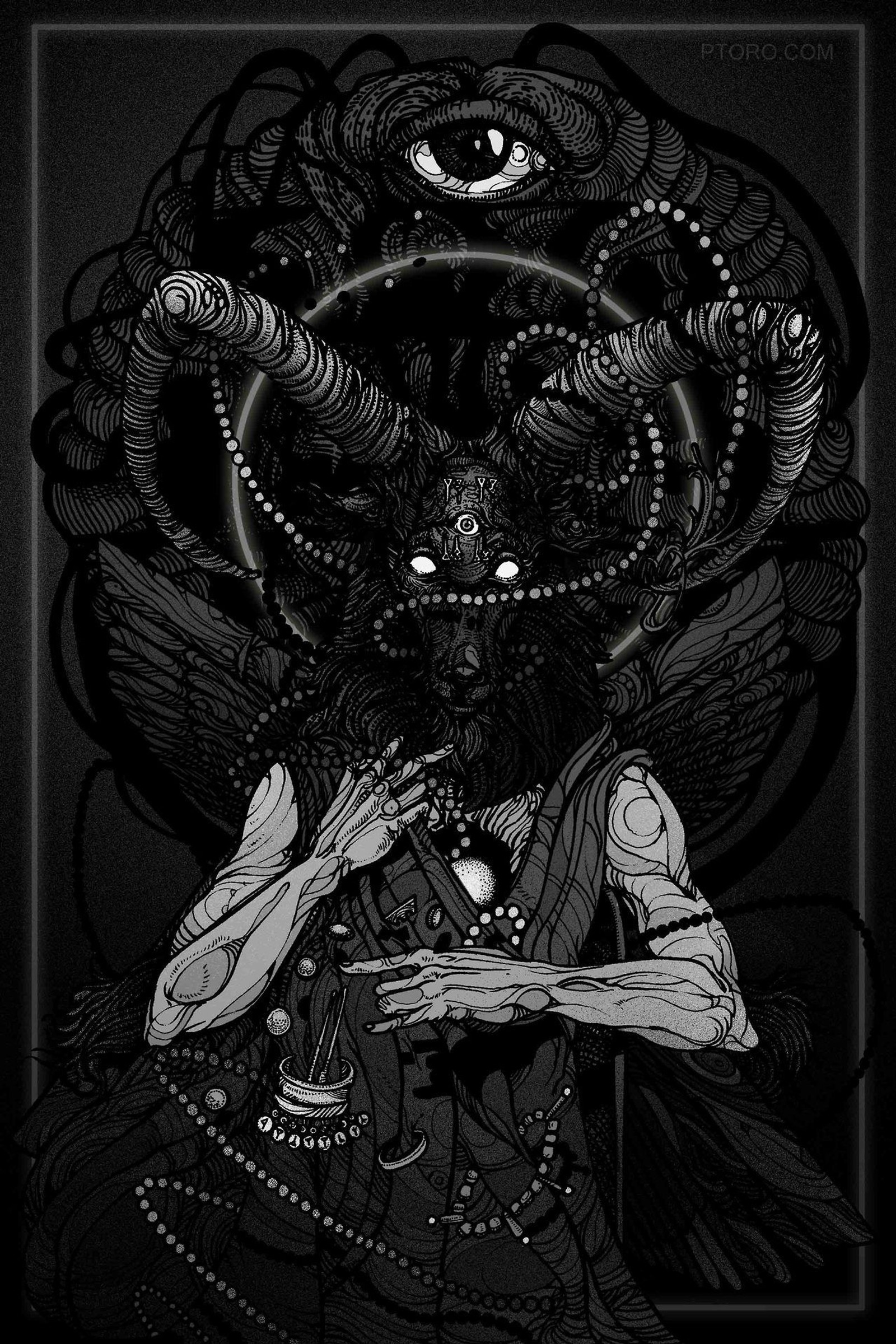 Lade baphomet, übel Hintergrund herunter