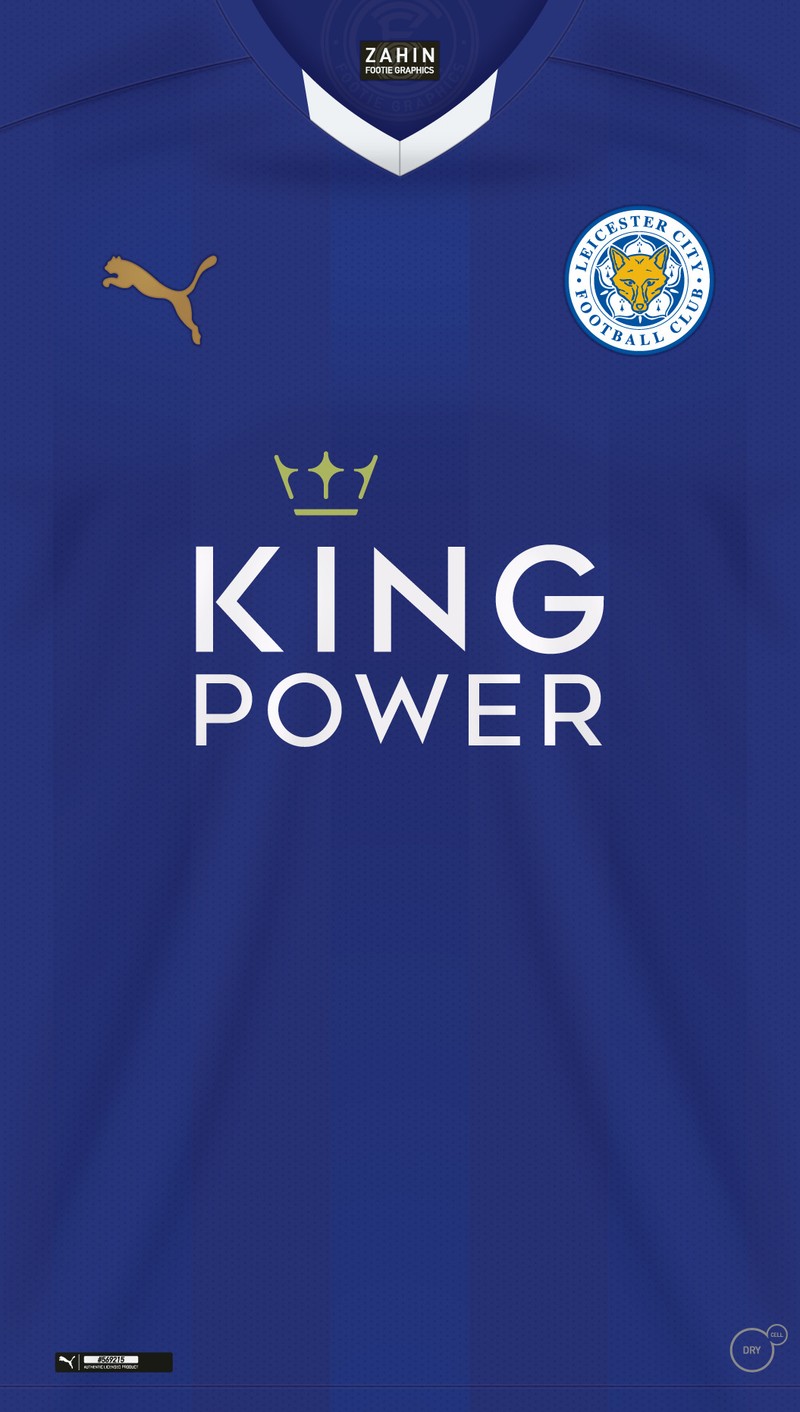 Крупный план футбольной футболки с логотипом puma на ней (jeong yong, leicester kit)