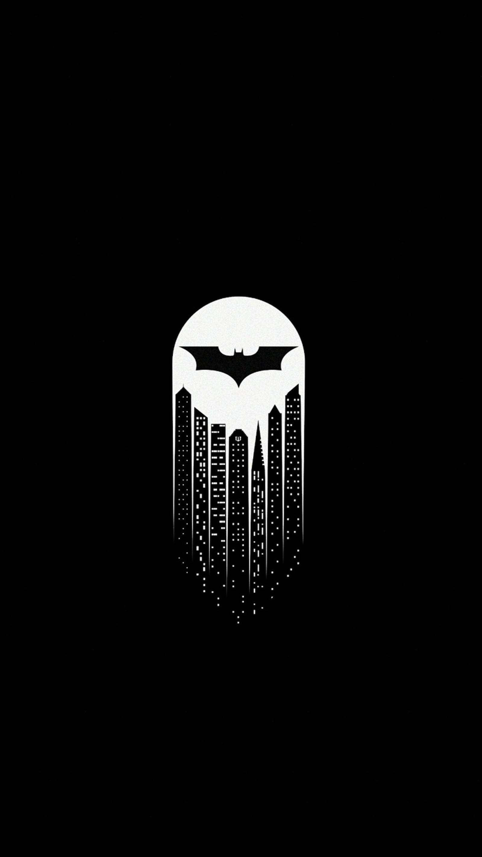 Téléchargez le fond d'écran amoled, batman, minimaliste