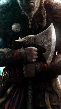 Viking Warrior with a Battle Axe in Assassin's Creed Valhalla