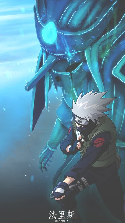 anime, itachi uchiha, kakashi edit, kakashi hatake, kakashi susanoo