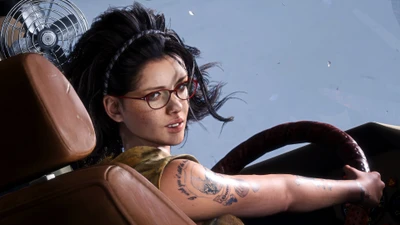 Nico Driving in Devil May Cry 5: A Fierce Character in Action