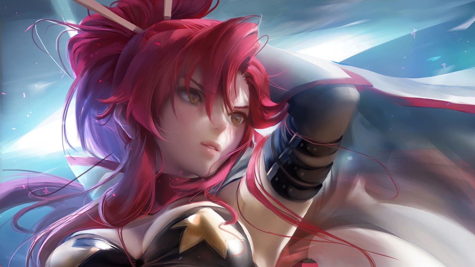 Baixar papel de parede yoko littner, gurren lagann, anime, meninas