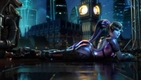 Overwatch : Vol de Minuit dans un Paysage Urbain Futuriste