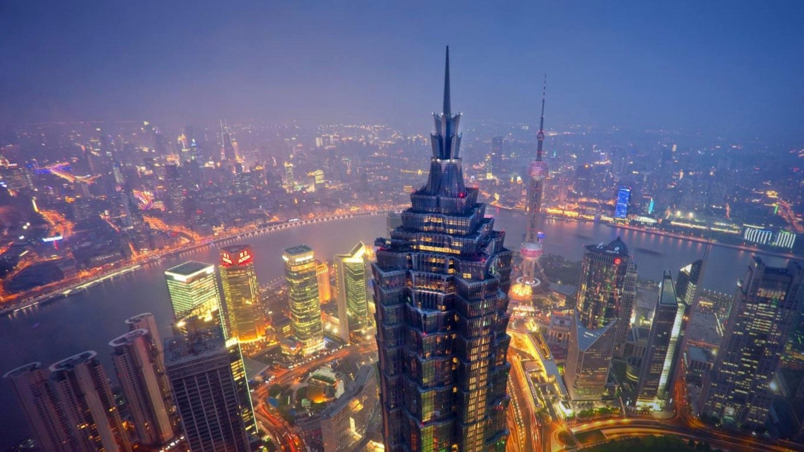 jin mao tower, shanghai tower, the bund, skyscraper, city wallpaper