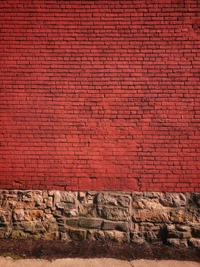 brick, wall, brickwork, red, stone wall