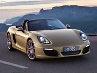 2016 Porsche Boxster: A Luxurious Convertible Sports Car on Scenic Mountain Road