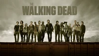 The Walking Dead : Ensemble iconique dans un paysage post-apocalyptique