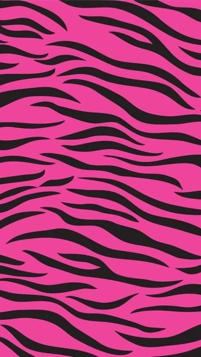 Fettes pinkes Zebra-Streifenmuster