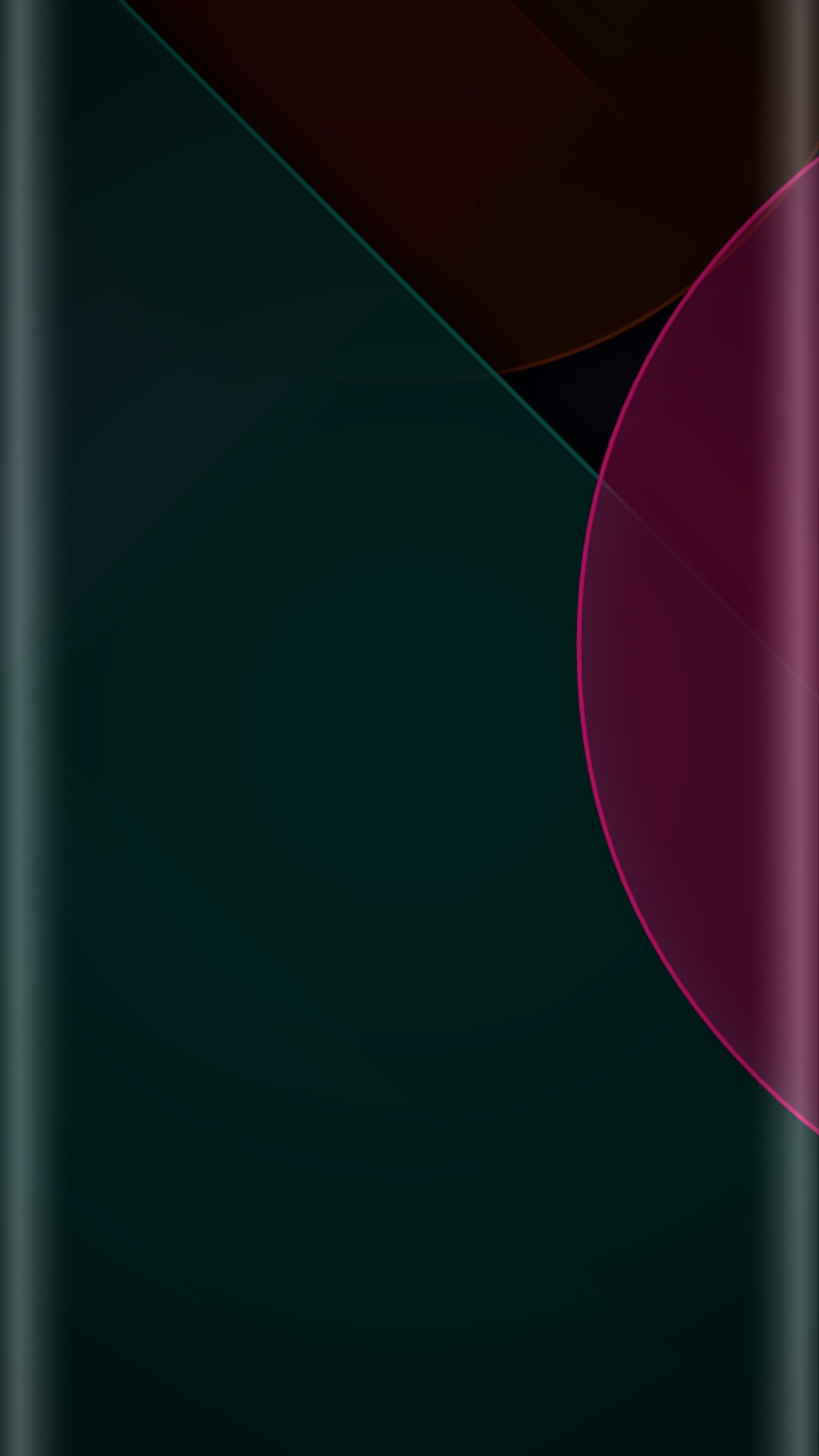 Imagem de um celular com um design circular (abstrato, beleza, colorido, estilo de borda, verde)