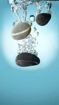 rocks, water wallpaper